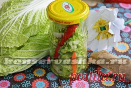 Пекинская капуста на зиму, рецепт с фото: простой способ