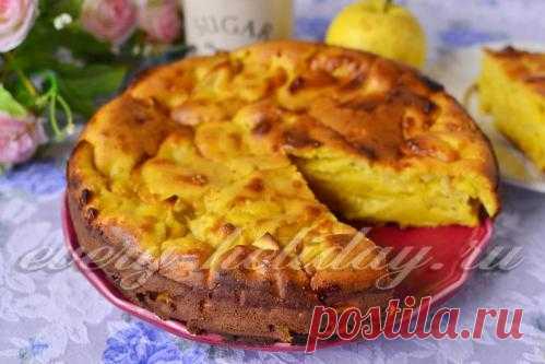 Яблочный пирог на сметане вкуснее шарлотки, а готовить легче