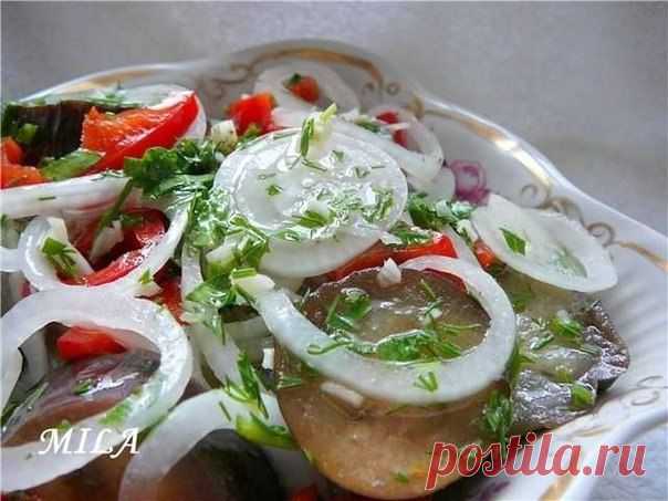 Быстрый рецепт маринованных баклажанов..