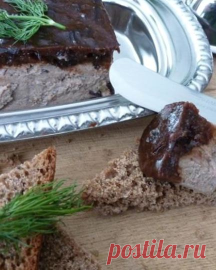 Паштет Из Куриной Печени с Желе Из Чернослива как у Мамы — Очень Вкусно по-домашнему