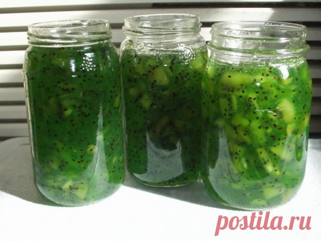 Изумрудное варенье из киви за 5 минут