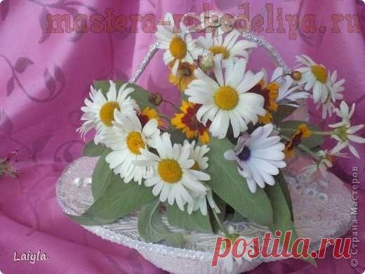 Корзинка для цветов и фруктов из пластиковых бутылок | Золотые Руки