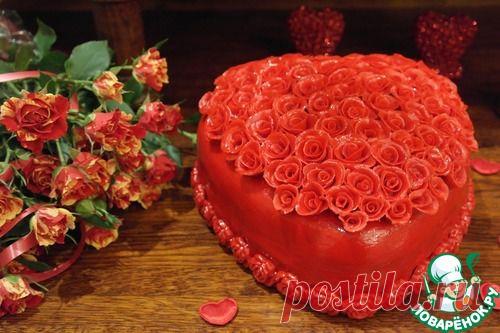 Торт "Сердце" на день Святого Валентина - кулинарный рецепт