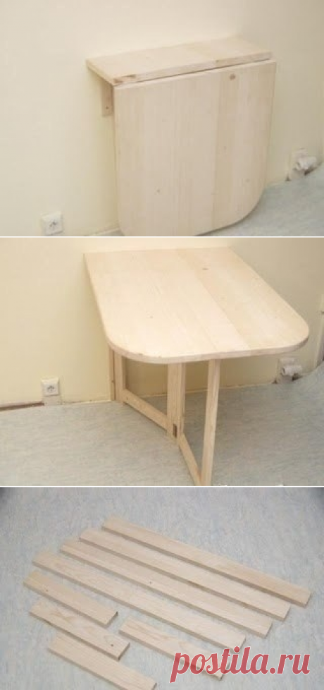 Как сделать складной маленький столик для маленькой кухни