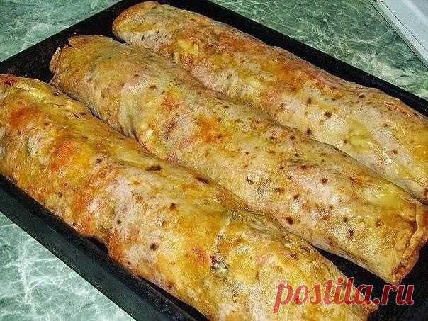 Лаваш с мясной начинкой
