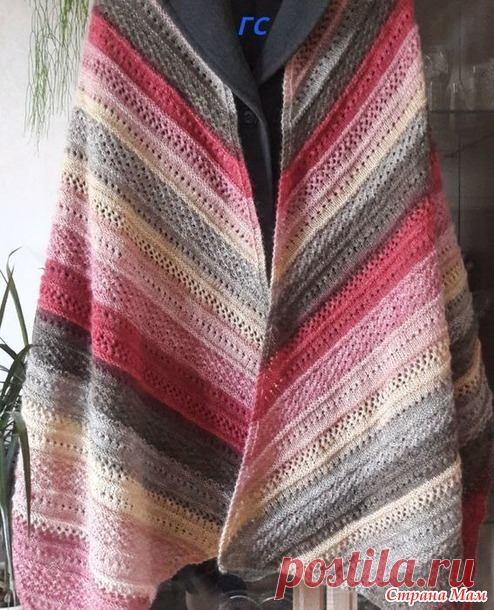Палантин спицами. Мой эксперимент - Хенд-Мейд | HANDMADE - Страна Мам