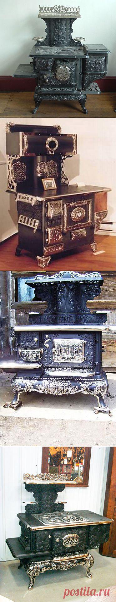 Старинные кухонные плиты..