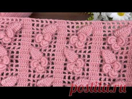 3D Crochet 🌸 Butterfly Stitch | Elegant Lace Crochet Pattern for Beginners”
