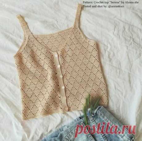10 стильных вязаных топов. Свяжете на раз-два! | Только handmade | Яндекс Дзен