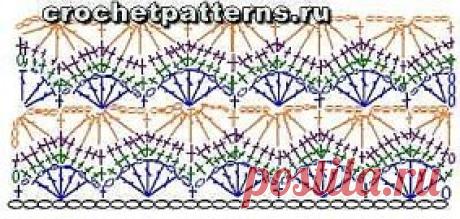 КРАСИВЫЕ АЖУРНЫЕ УЗОРЫ КРЮЧКОМ. СХЕМЫ