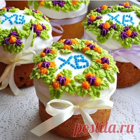 Изумительные идеи украшения пасхального кулича