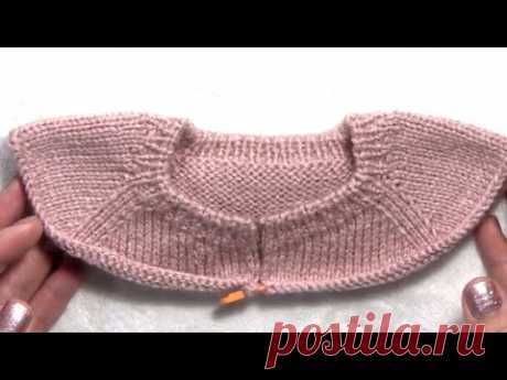 VUELTAS ACORTADAS TIPO 2 EN CUELLO REDONDO   GRAFICO DE MOVIMIENTOS part 1  LUISINA TEJIDOS Y AMIGOS