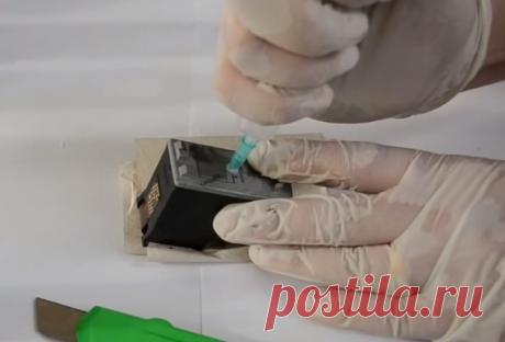 Как восстановить засохший картридж