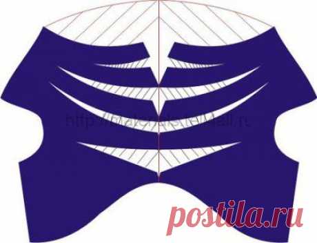 Моделирование цельнокроеного воротника — хомут | Шкатулка