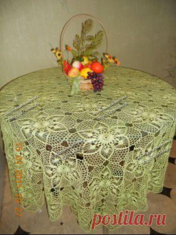 Вязаные крючком скатерти. Схемы вязания. Прямоугольные, овальные и круглые скатерти крючком. - страница 6