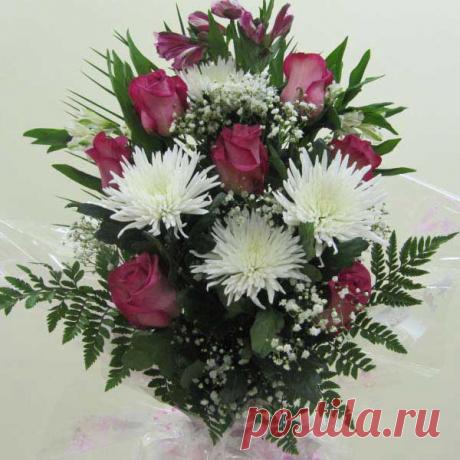 как составить букет из роз и хризантем - Поиск в Google