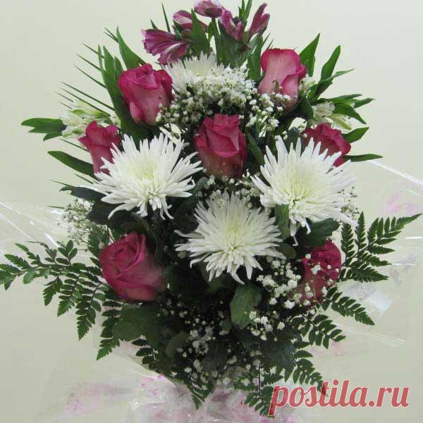 как составить букет из роз и хризантем - Поиск в Google