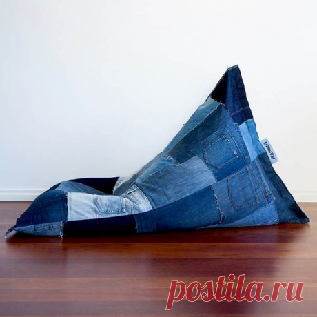 Джинсовые пуфики / Переделка джинсов / ВТОРАЯ УЛИЦА