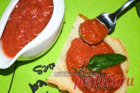 Томатный соус с чесноком и винным уксусом, рецепт с корицей