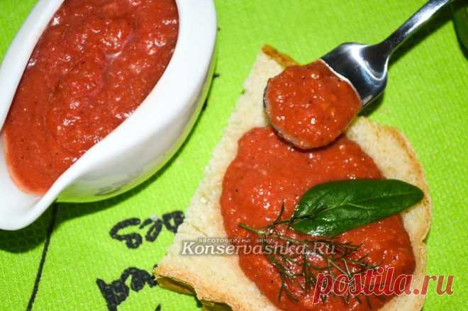 Томатный соус с чесноком и винным уксусом, рецепт с корицей