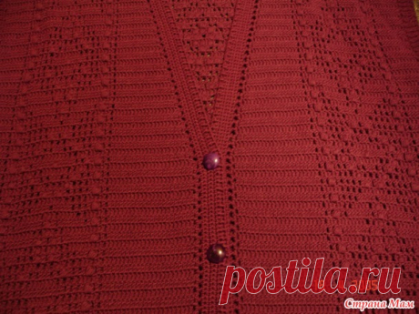. Жилет фиолет к весне - Все в ажуре... (вязание крючком) - Страна Мам
