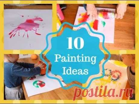 10 ИДЕЙ для рисования с детьми / 10 painting IDEAS for kids