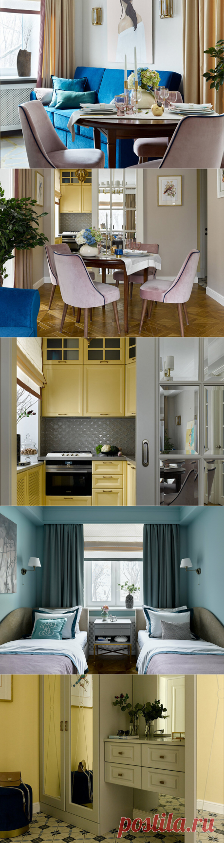 Зачем дизайнер добавила в старую сталинскую двушку 45 м² американский стиль и что получилось в итоге | Филдс | Яндекс Дзен