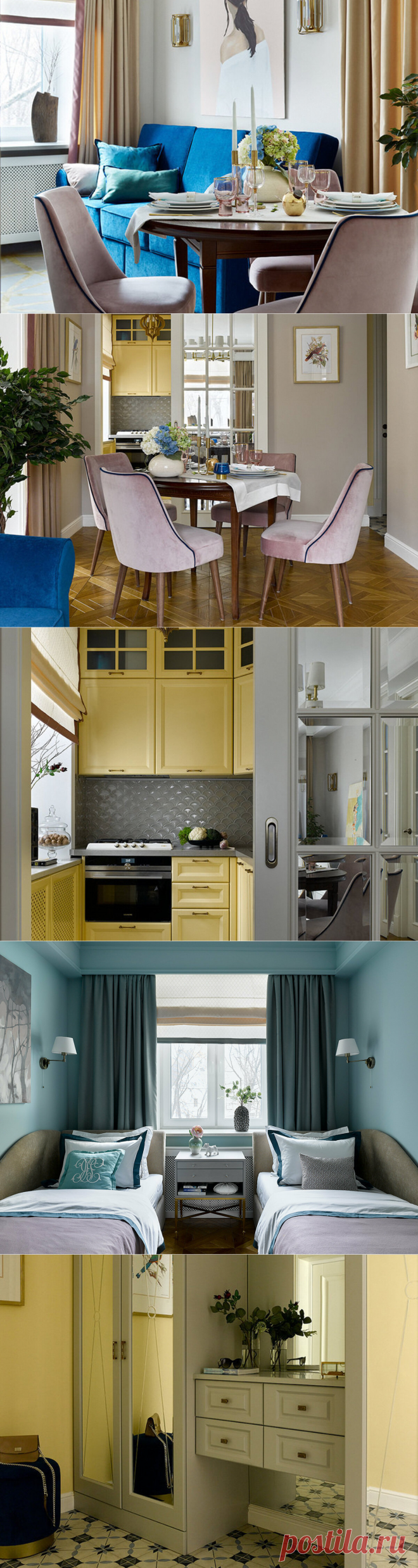 Зачем дизайнер добавила в старую сталинскую двушку 45 м² американский стиль и что получилось в итоге | Филдс | Яндекс Дзен