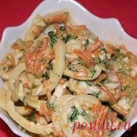Салат с кальмарами «Лассо» | Самые вкусные кулинарные рецепты