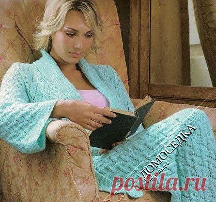 Вязаный халат | ДОМОСЕДКА