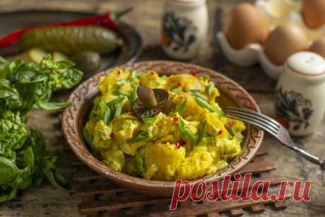 Картофельный салат с соусом «Ремулад» по-датски