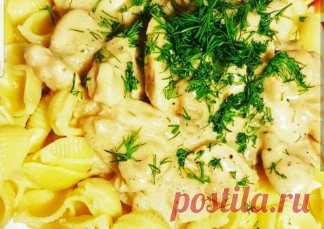 (2) Макароны с курицей в молочном соусе - пошаговый рецепт с фото. Автор рецепта Ханум Эмирбекова🏃‍♂️ . - Cookpad
