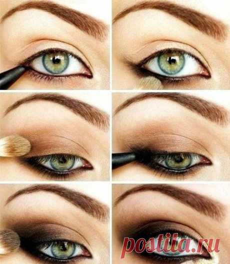 Урок макияжа smoky eyes.