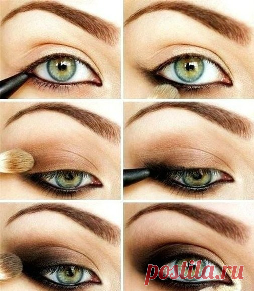 Урок макияжа smoky eyes.