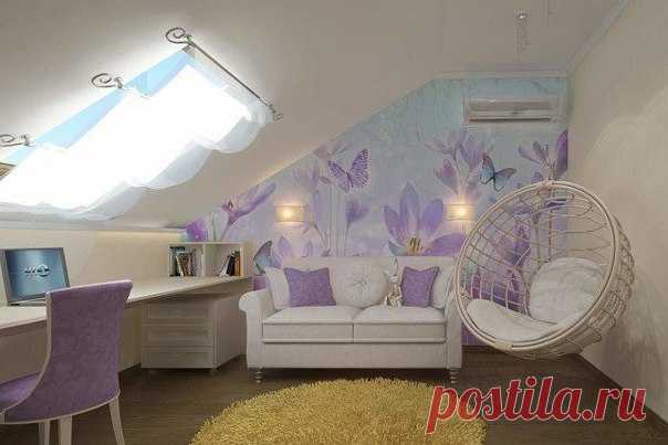 Как может выглядеть мансарда