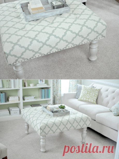 How to Make Upholstered Ottoman - DIY &amp; Crafts - Handimania