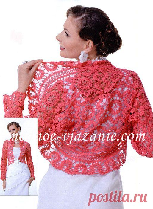 Болеро в технике брюггского кружева