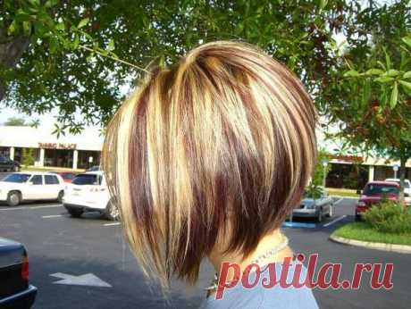 Red-Blonde-and-Brown-Highlights-with-an-Inverted-Bob.jpg (592×445)