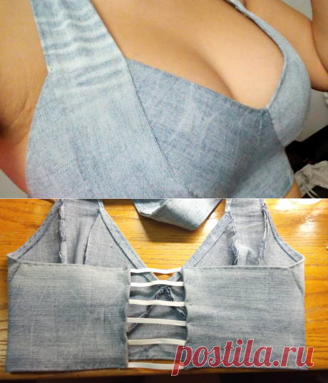 Ремесло с Fifi: бюстгальтер / Холтер сверху слева