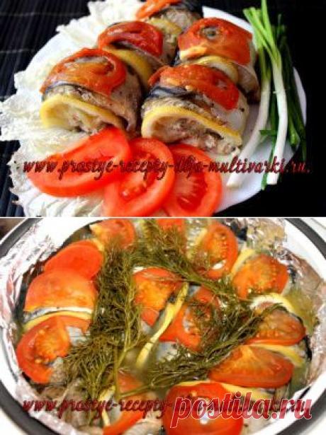 Скумбрия на пару в мультиварке