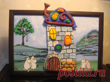 Прекрасные сказочные повести замечательной финской писательницы Туве Янссон, вдохновили меня на сюжетные панно по мотивам увлекательных историй про Муми-Тролля)))