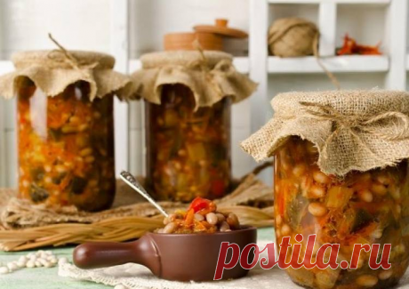 Баклажанчики с фасолью на зиму &quot;Поскот&quot;. Одесская радость. | DiDinfo | Яндекс Дзен
