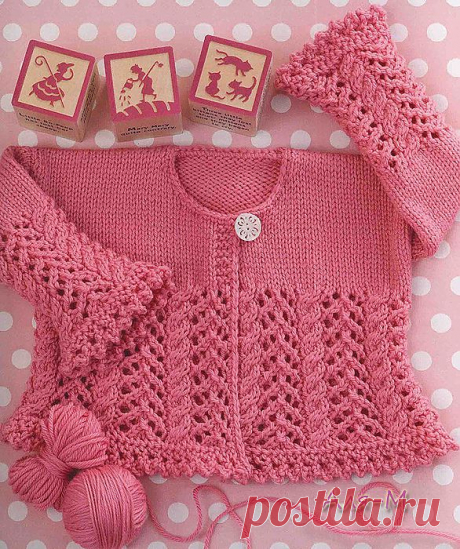 розовый жакет для девочки