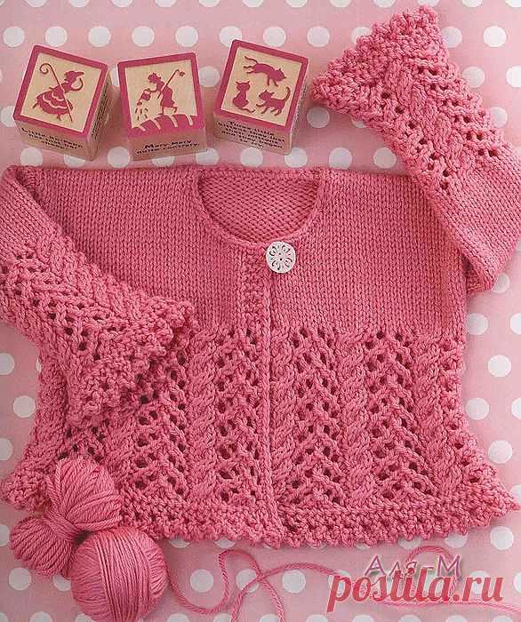 розовый жакет для девочки