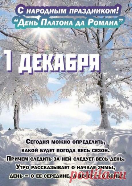 Пусть эта зима принесет в ваш дом уют, тепло и благополучие. Желаю вам стойкости, как у святых, и мудрости, чтобы провести эту зиму в мире и любви. Открытки на День памяти Платона и Романа Зимоуказателей!