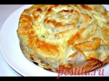 Пирог "Лаваш в заливке"