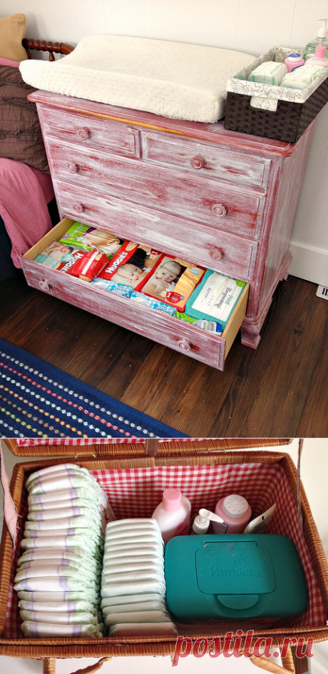 Our Portable Diaper-Changing Basket - Andrea Dekker