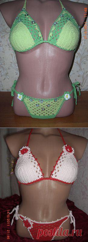 Вязаный купальник / Вязание для женщин / В рукоделии