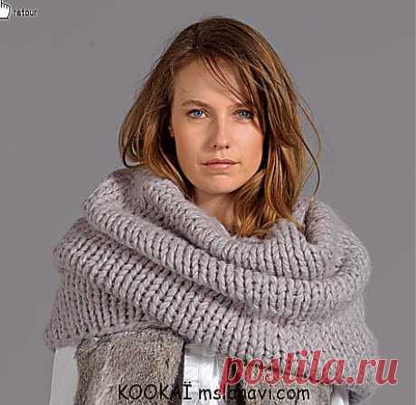 О моде: Вязаный шарф снуд от KOOKAÏ | Вяжем с Ланой
