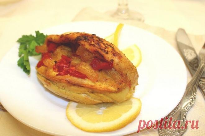 Куриные кармашки с ананасами
